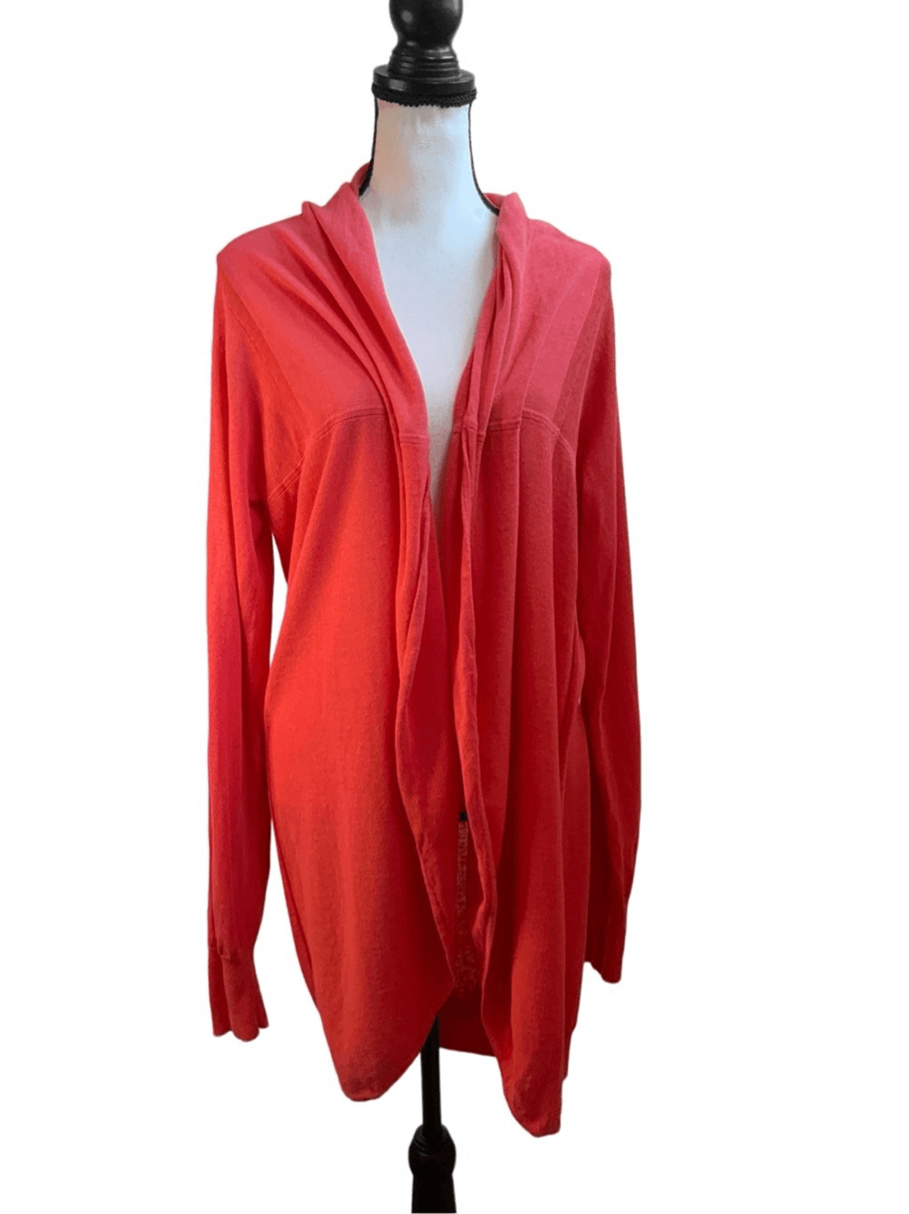 St. John Linen blend open front cardigan
